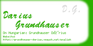 darius grundhauser business card